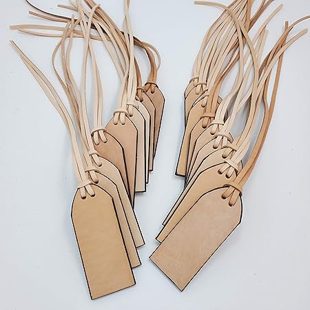 Blank leather luggage tags Clearance