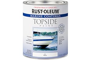 Rust-Oleum 206999 Marine Topside Enamel Paint, Gloss White, 1-Quart, 32 Fl Oz (Pack of 1)