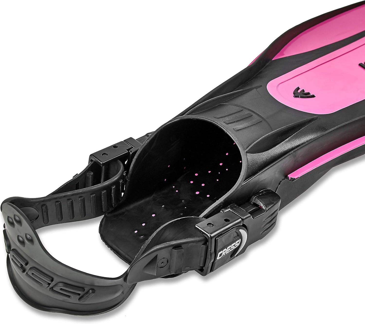 Cressi Lightweight Well-Balanced Open Heel Scuba Diving Fins | Pro Light: Made in Italy, OPK-S/M, Opaque Pink, S/M | US Man 6.5/8 | US Lady 7.5/9 | EU 38/41 (P-WBG174040_J) : Sports & Outdoors