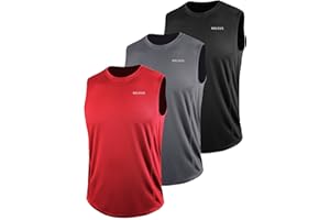 NELEUS Men's Dry Fit Workout Running Muscle Tank Top