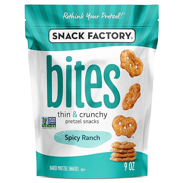 SNACK FACTORY SPICY RANCH BITES, 9 OZ BAG