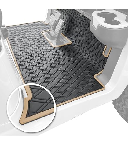 Amazon.com : Xtreme Golf Cart Mats Rear Step Rubber Floor Mat for
