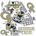 Desert Cactus Georgia Tech Sticker Yellow Jackets GT Institute of Technology Vinyl Decals Laptop Water Bottle Car Scrapbook Sheet T2 (Type 2)