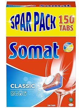 Somat Tabs Classic Sparpack, Spülmaschinentabs, stark gegen Tee- und Kaffeeflecken, 150 Stück