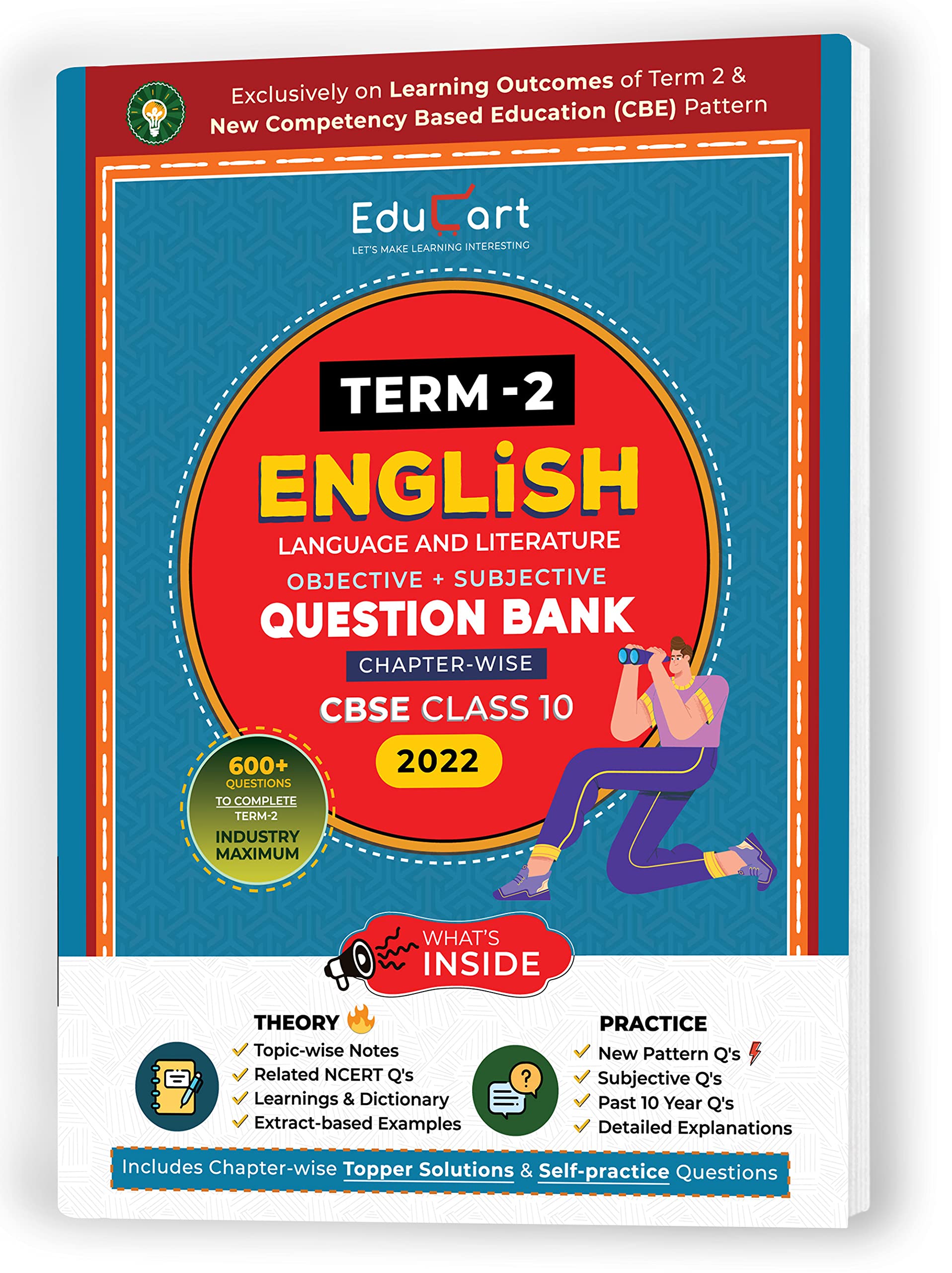 Educart Term 2 English Language And Literature Cbse Class 10 Question Bank Now Based On The Term 2 Subjective Sample Paper Of 14 Jan 22 Educart Amazon In Books