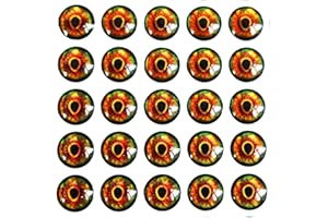 Tigofly 200 pcs 4mm/6mm/8mm 3D Fishing Lure Eyes Jigs Crafts for Hooks Baits Fly Tying Materials