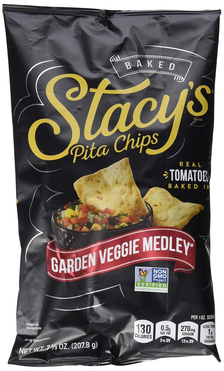 Stacy's Pita Chips Garden Vegetable Medley Pita Chips, 7.33