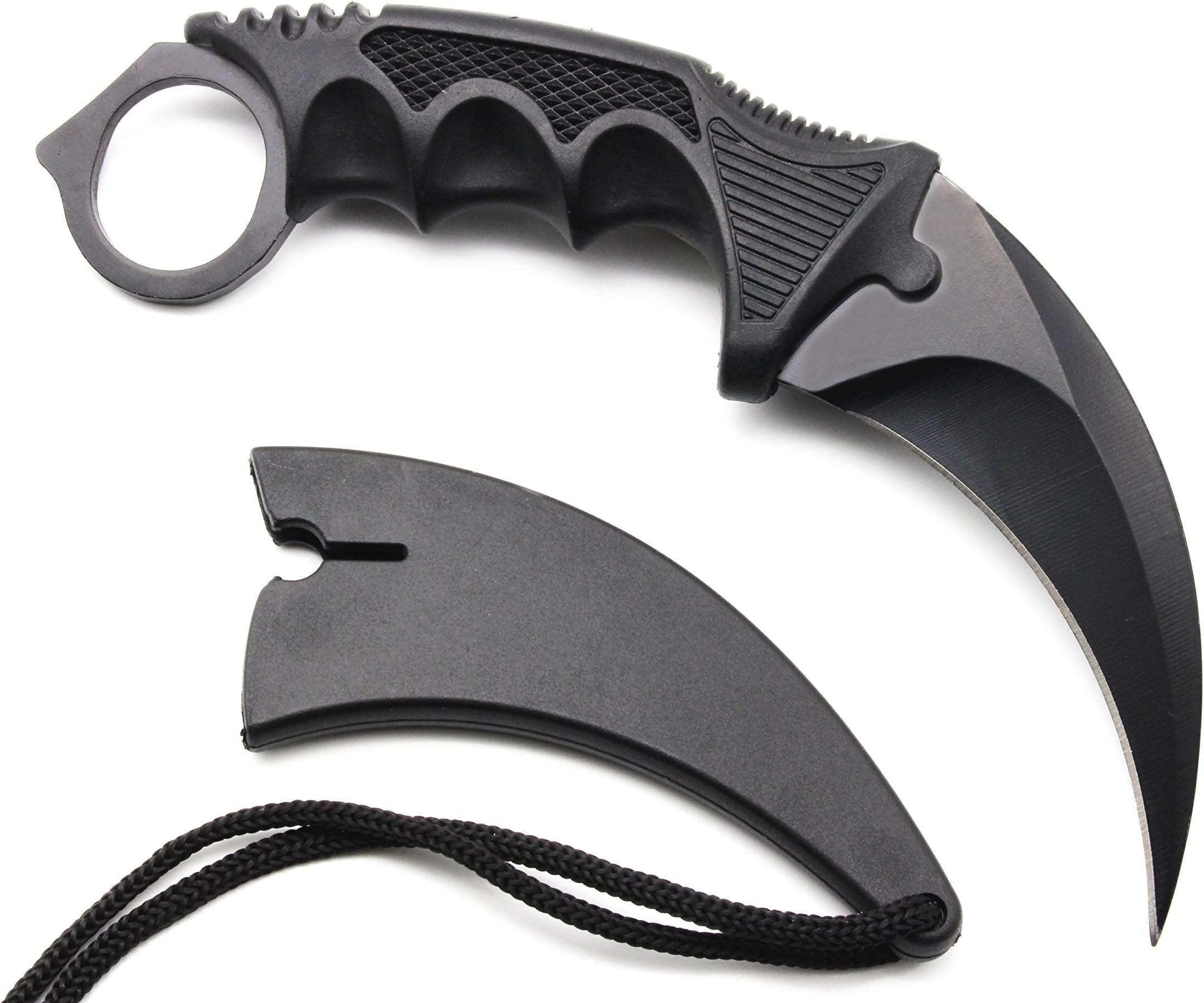 HOSANA Karambit Knife Stainless Steel Fixed Blade Tactical Knife with Sheath and Cord Nice Knife for Hunting Camping Fishing and Field Survival