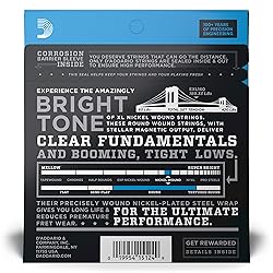 D'Addario Bass Guitar Strings - XL Nickel - EXL160