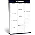 90 Sheets Grocery List Magnet Pad, Organized List for Quick and Easy Shopping, Magnetic Notepad with Shopping List Categories and Blank Grocery Shopping Spaces, Kitchen Essentials List（6”x 9”）