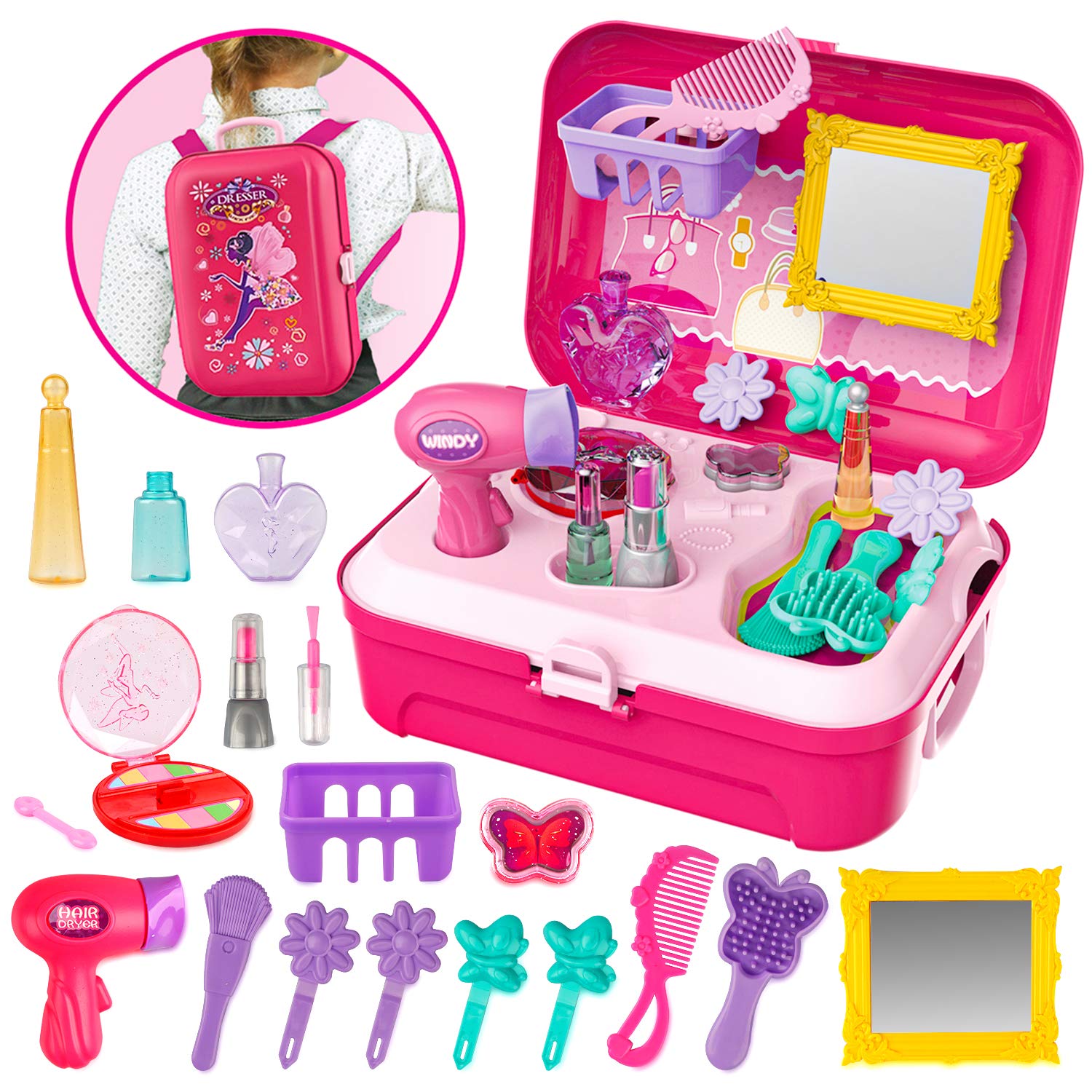 pretend hair and makeup set
