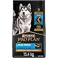 Purina Pro Plan Large Breed Dry Dog Food, Shredded Blend, Chicken & Rice 15.4kg