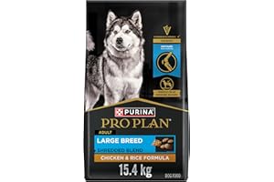 Purina Pro Plan Large Breed Dry Dog Food, Shredded Blend, Chicken & Rice 15.4kg