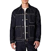 Amazon Essentials Men's Rigid Denim Relaxed-Fit Utility Jacket