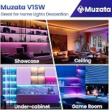 Muzata V Shape LED Channel 1M 10Pack Milky White Cover Corner Lighting view 7