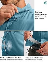 Men's Fishing Shirts with Zipper Pockets UPF