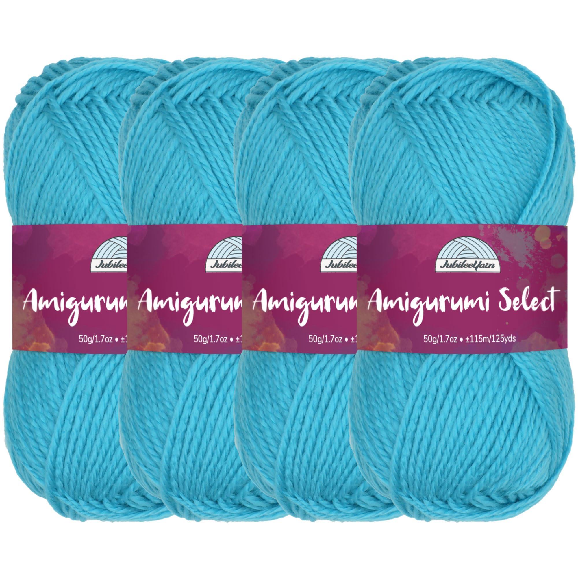 Amigurumi Select 100% Acrylic Craft Yarn Skeins Crochet and Knitting Projects - Acrylic Fingering Weight - Morning Glory - 4 Skeins — image 1