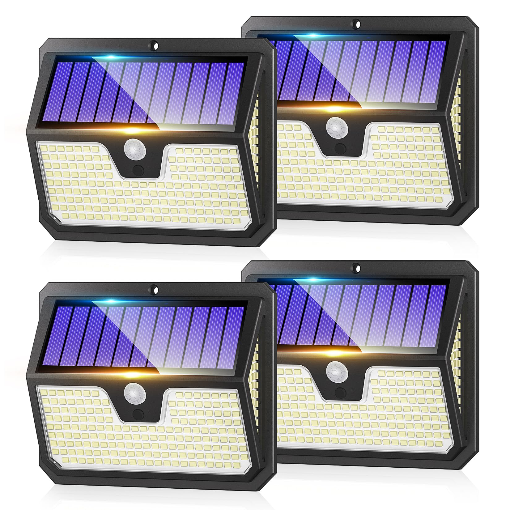 Seklin Outdoor Solar Lights, 238 LED Solar Security Lights and 3 Modes Motion Sensor 270° Wide Angle Solar Powered Lights IP65 Waterproof Solar Wall Light for Front Door Yard Garage Garden