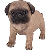 Pacific Giftware Realist Look Pug Puppy Standing Resin Figurine Statue