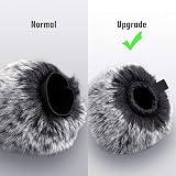 ChromLives Windscreen Pop Filter for AT2020 Foam Furry Cover 2 Pack view 4