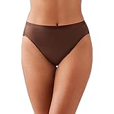 Wacoal womens Inner Sheen Full Coverage Hi-cut Brief Panty, 871397