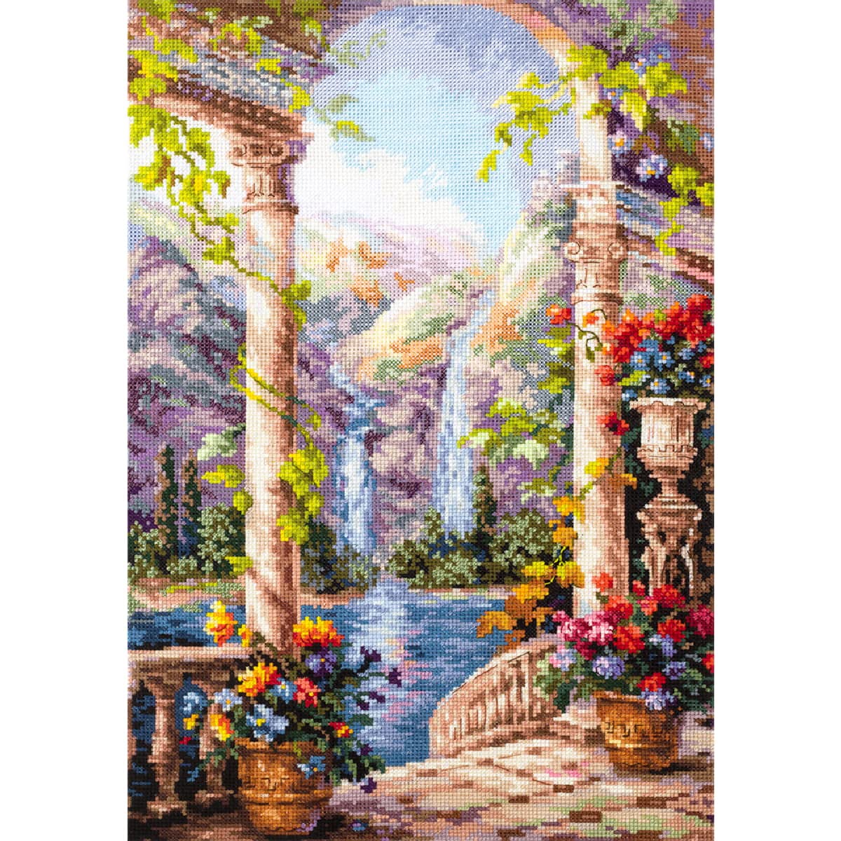 Magic needle 44-21 ZW Fantastic View Counted Cross Stitch Kit with Zweigart Edition, Cotton, Multi-Colour, 27 x 40 cm
