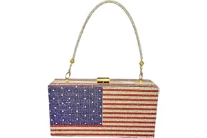 pearl&she Diamond Women Evening Handbags Purse Minaudiere Clutch Bag,Stack of Cash Dollars Crystal Clutch Purses