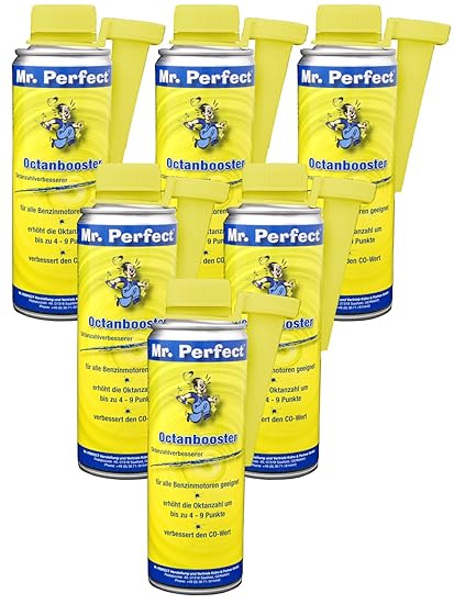 Mr. Perfect® Oktanbooster Additiv, Kraftstoffzusatz für Benzin-Motoren - 6 x 250 ml