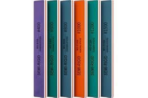 IRISFLY 6Pcs Sanding Sticks,Polishing Sticks Assorted,Model Hobby Making Tools,Metal and Plastic Sanding Tools for Gundam Repairing,Model Craft Amateur Beginner (400,600,800,1000,1200,1500 Grit)