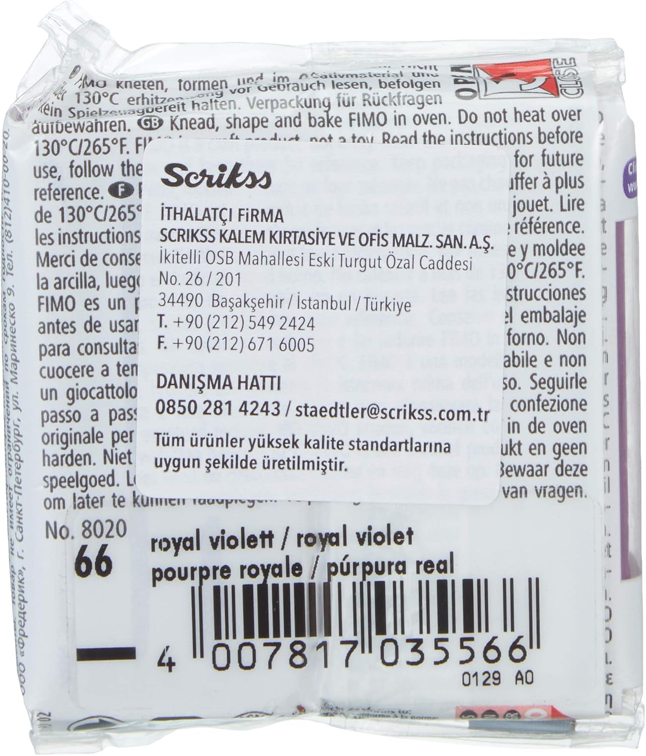 Staedtler Fimo Soft Modelling Clay 57 g Royal Purple - Image 5