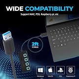 Sabrent USB Hub 4 Port 3.2 Splitter 5Gbps Speed LED Switches 68cm Cable Portable view 6