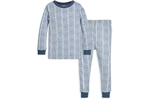 Burt's Bees Baby Boys' 2-Piece Long Sleeve Tee and Pants Organic Cotton Pajama Set
