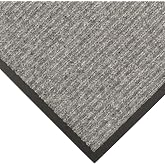 NoTrax Heritage Rib&trade; Commercial Indoor Door Mat Office Rugs | 3' x 10' Gray Front Door Mat with Double Rib 22oz Yarn, Non-Slip Vinyl Backing &ndash; Durable Entryway Rug Made in The USA &ndash;