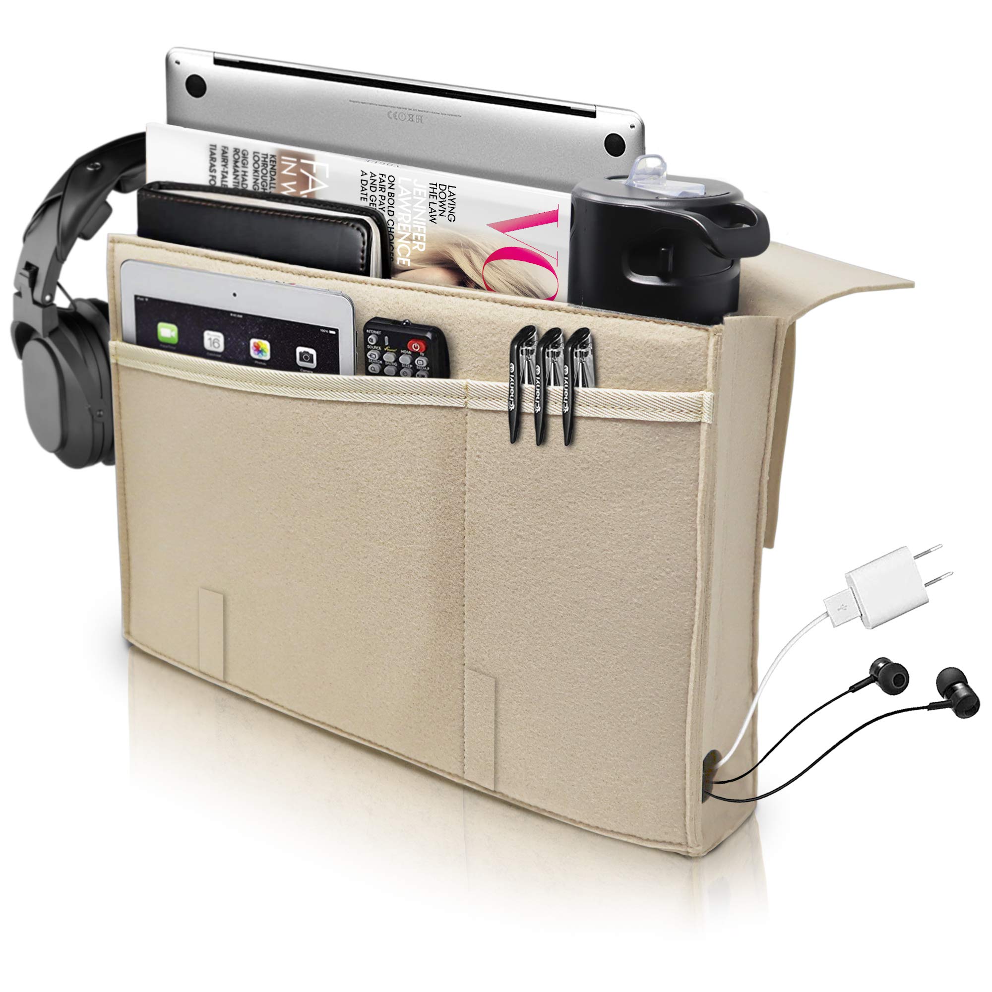 Buy W Design Bedside Caddy, Bedside Organizer for College Dorm Room or