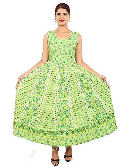 Women's A-Line Maxi Dress (JSL167_Blue_Free Size)