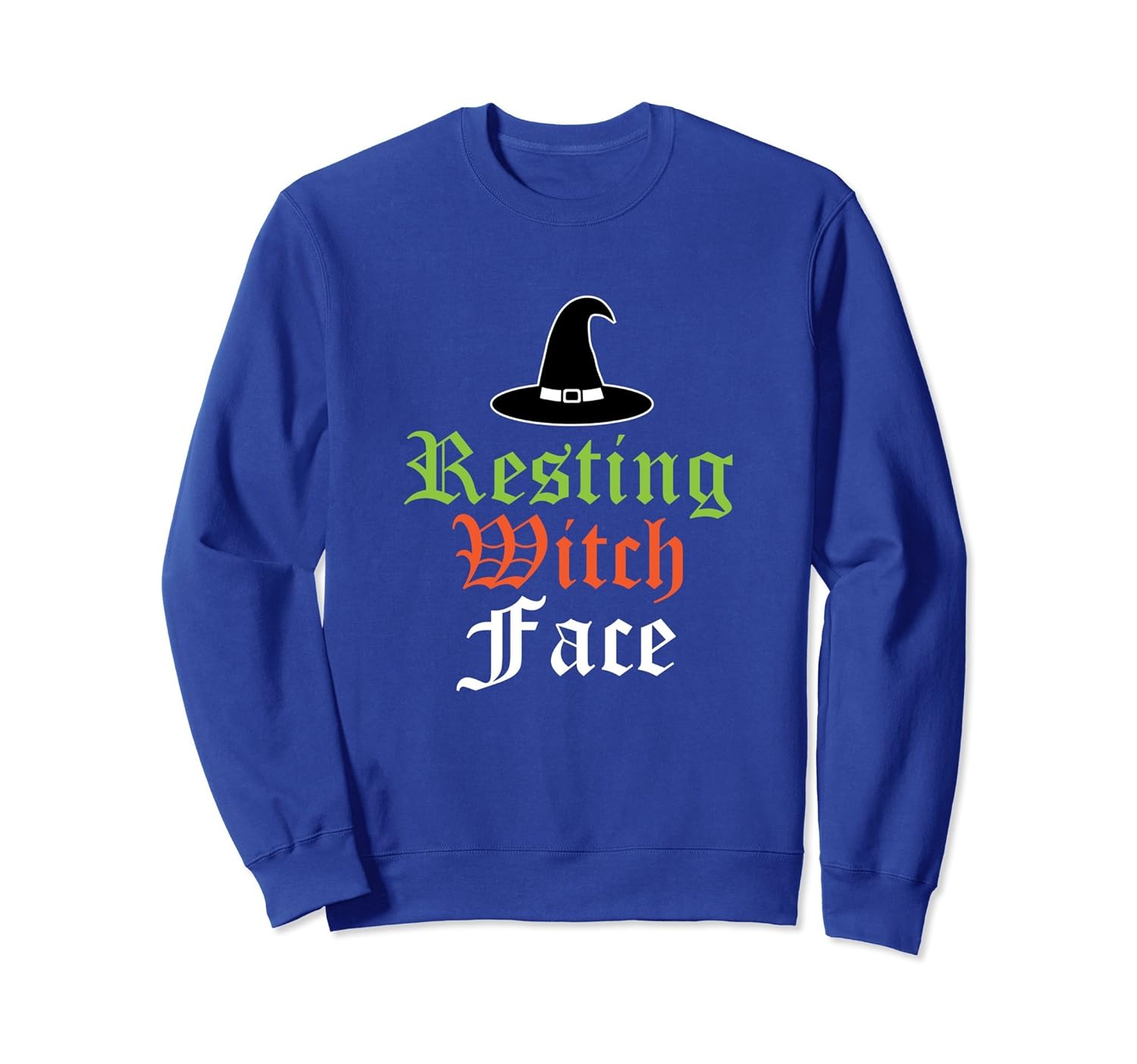 Resting Witch Face Halloween Sweatshirt-ANZ