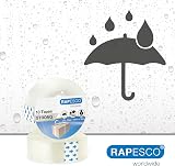 Rapesco 1807 Transparent Adhesive Tape Rolls 19 mm x 33 m Pack of 10 view 3