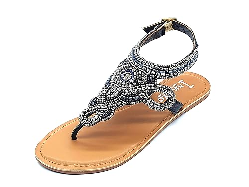 amazon black flat sandals