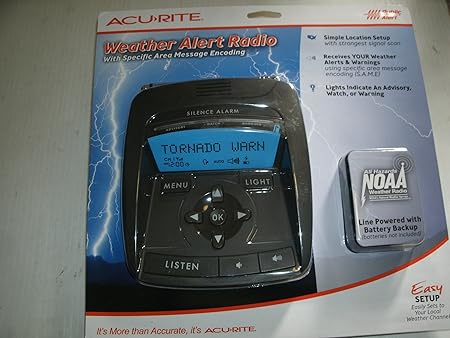 Amazon Com Acu Rite My Backyard Weather Alert Radio Weather