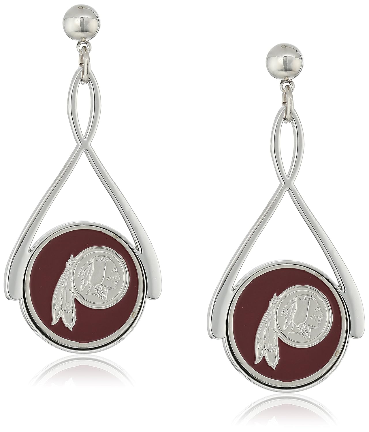 NFL Washington Redskins Tear Drop Earrings
