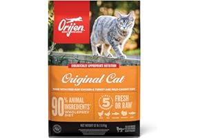 ORIJEN Original Cat, Grain Free Dry Cat Food for All Life Stages, with WholePrey Ingredients, 12lb