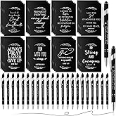 Qilery 64 Pcs Christian Gifts Prayer Journal Bible Verse Notebooks Religious Scripture Notepads Inspirational Pens Bulk Christmas Christian Appreciation Gifts for Men Women Church