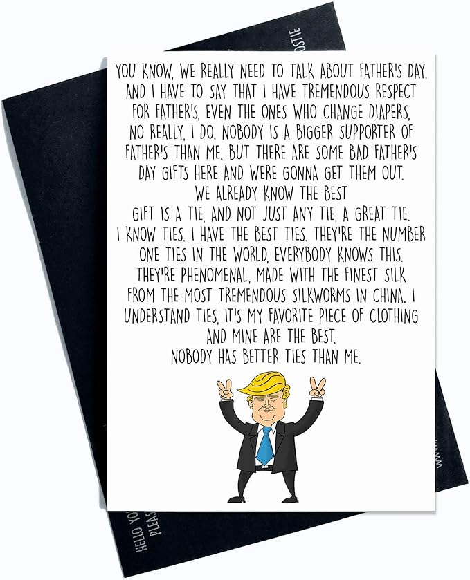 Trump Vatertagskarte Lustige Vatertagskarte Lustige Vatertagskarte Karte Fur Papa Mutter Vater Banter Erwachsene Humor Krawatte Papa Tag Geschenk Pc411 Amazon De Burobedarf Schreibwaren
