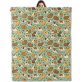 Cute Guinea Pig Pattern Throw Blanket for Boys Girls Kids Adults, Cozy Small Animal Theme Flannel Blankets Gifts for Camping, Bedroom, Couch, Room Home Decor, 50"x60"