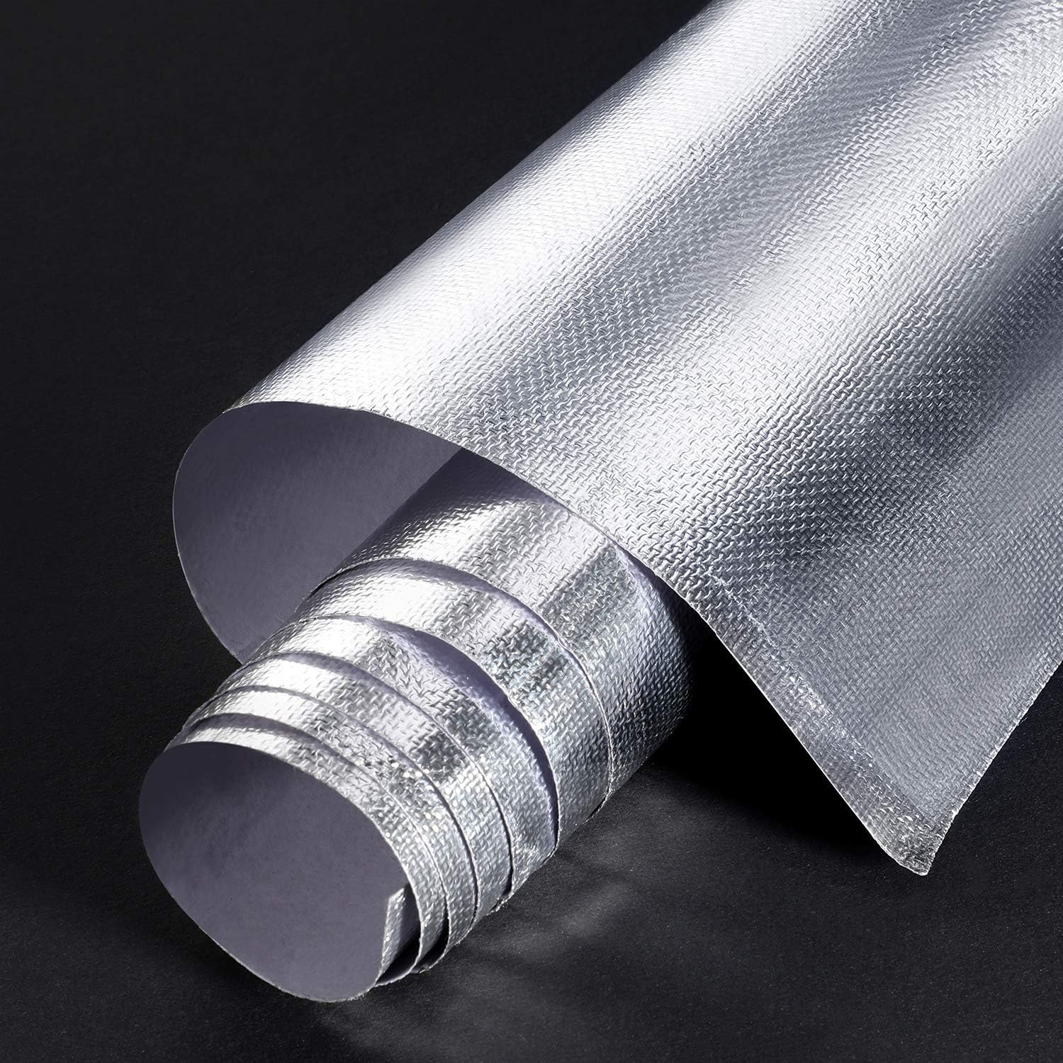 Xinhan (Silver,Black) Aluminum And Fiberglasss Heat Shielding Universal