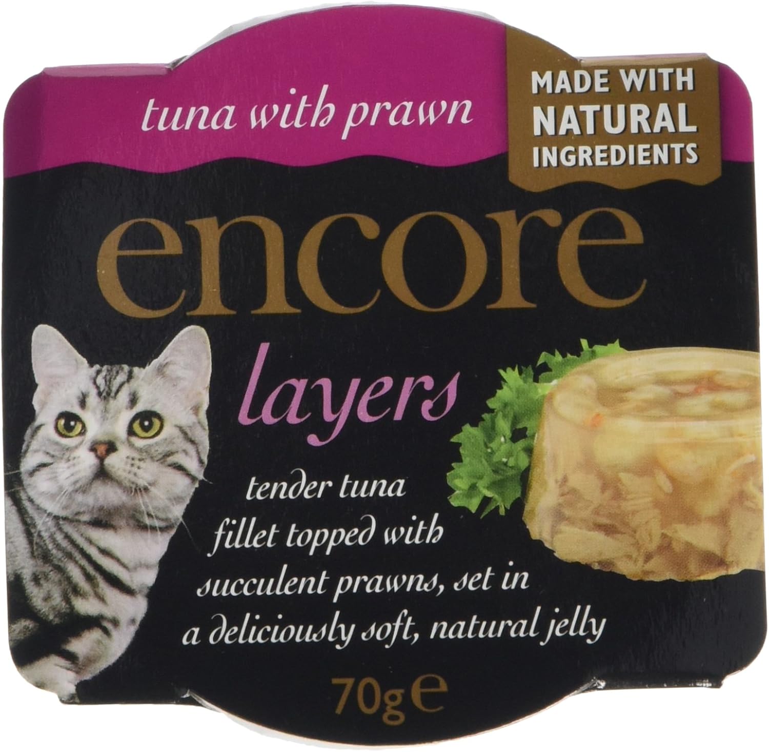 Encore Cat Food Layers Tuna and Prawn, Pack of 6 Amazon.co.uk Pet