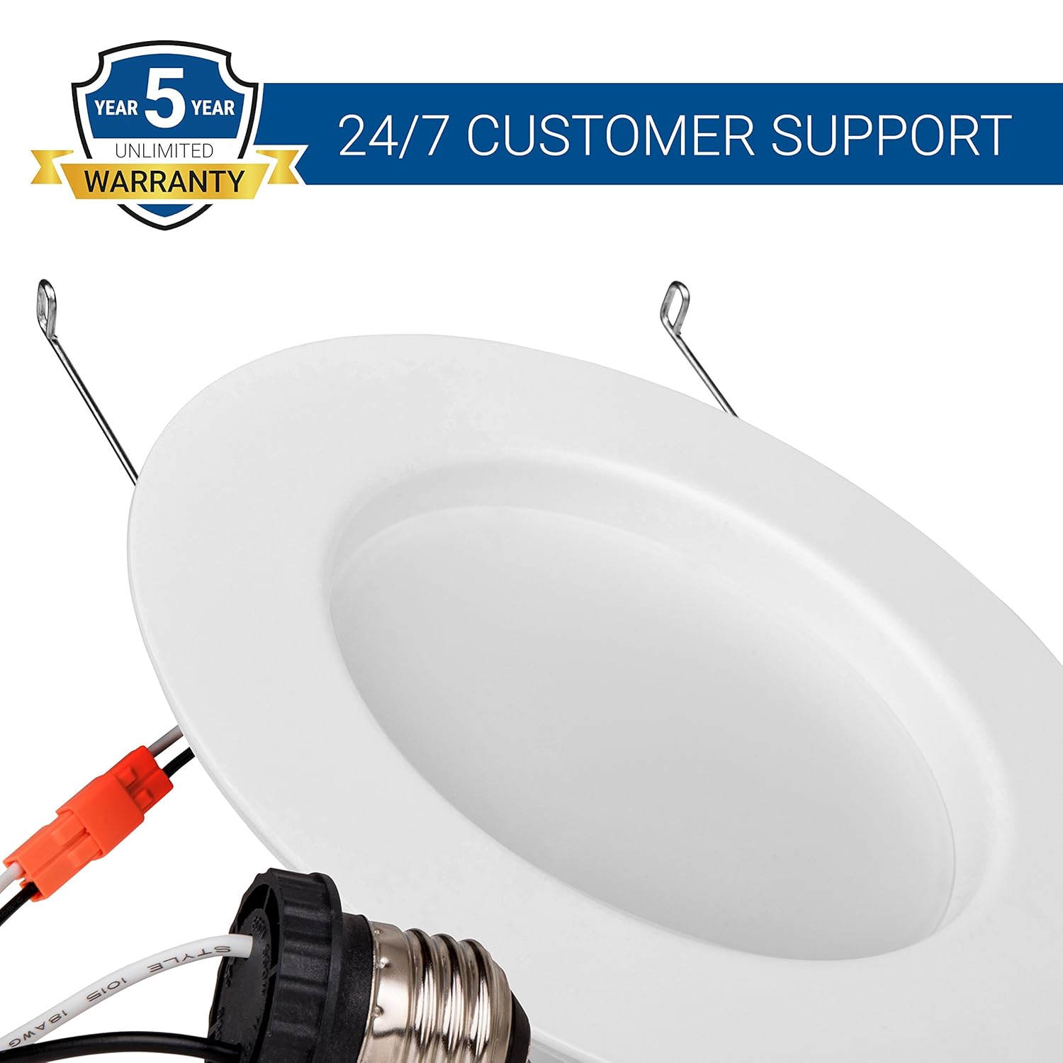 Retrofit LED Recessed Lighting Fixture 14W Crystal White Glow 75W