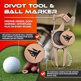 SWIFTEE Golf Divot Pitch Mark Repair Tool 7 in 1 Pearl Silver Gift Box view 5