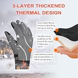 Origem Thermal Gloves Men Women 3M Thinsulate Waterproof Touchscreen view 2