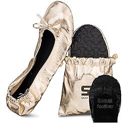 Silky Toes Foldable Flats for Women Purse Ballet